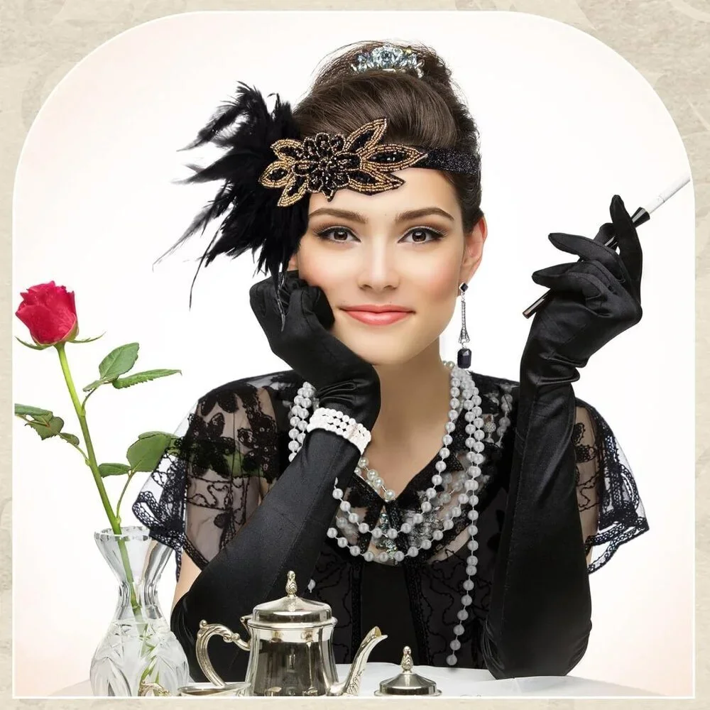 1920s Women's Accessories Set Flapper Costume Costume Vintage Retro